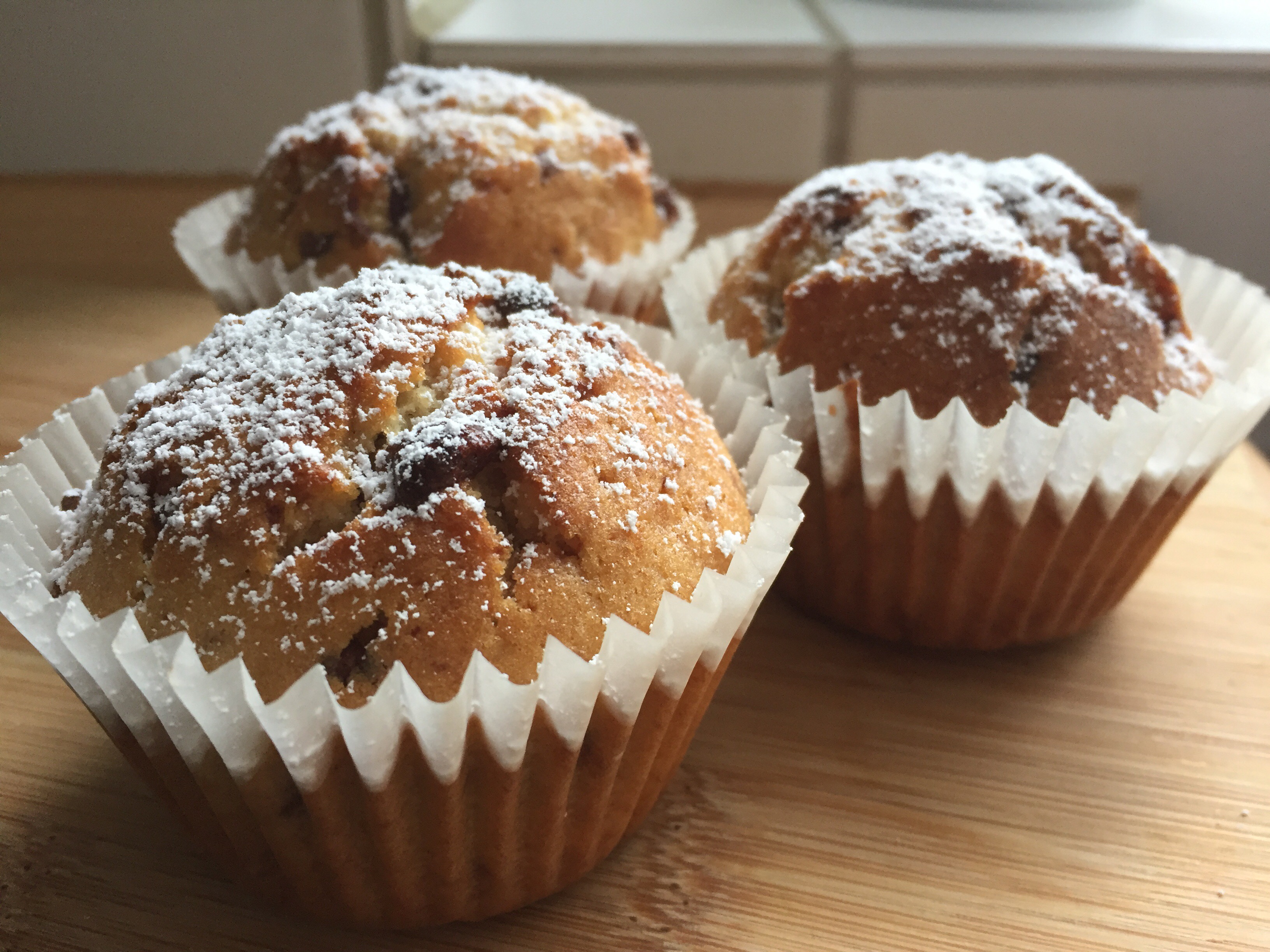 Bananenmuffins mit Schokostückchen